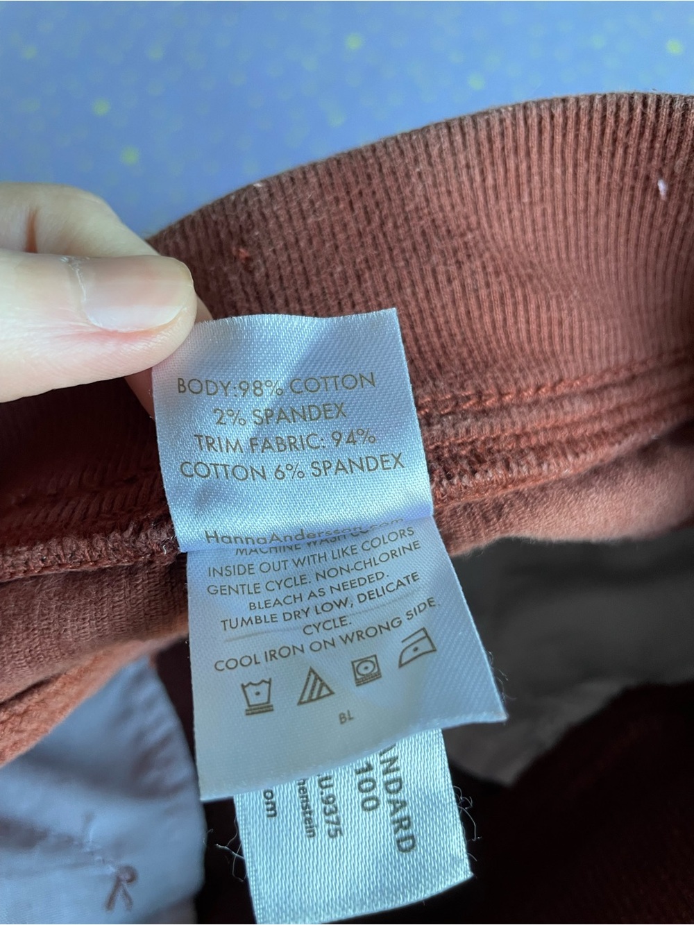 Hanna Andersson Rust Colored Corduroy Pants Size 5 - Picture 3 of 4